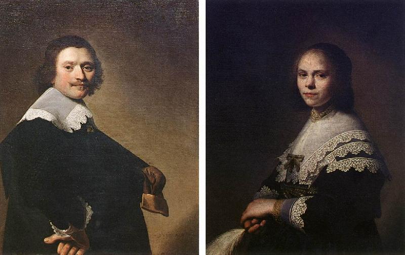 VERSPRONCK, Jan Cornelisz Portrait of a Man and Portrait of a Woman  wer Germany oil painting art